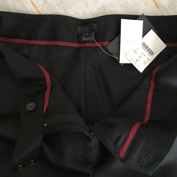 RARE J CREW COLLECTION TUXEDO PANT DUCHESS SATIN 6 - Picture 5 of 8